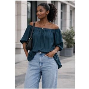 Smythe | Off-Shoulder Flowy Blouse